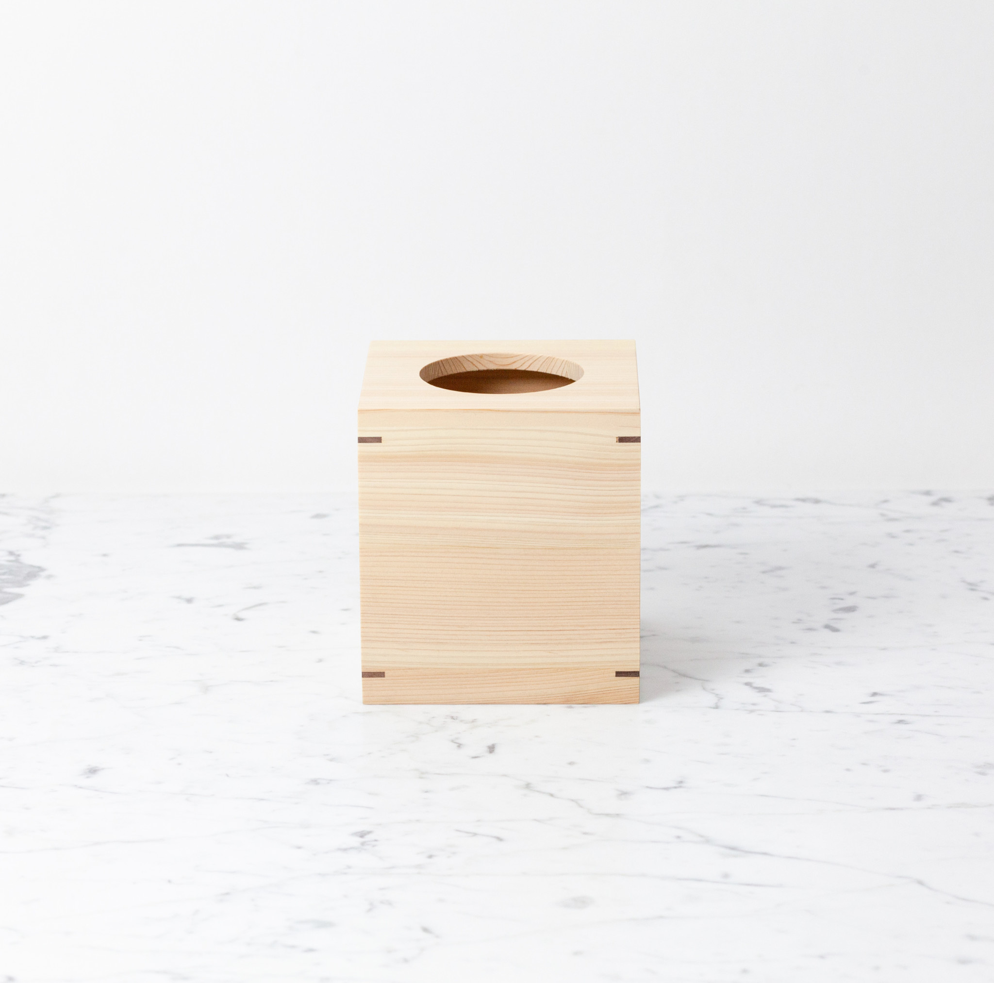 Japanese Hinoki Tissue Box - Square