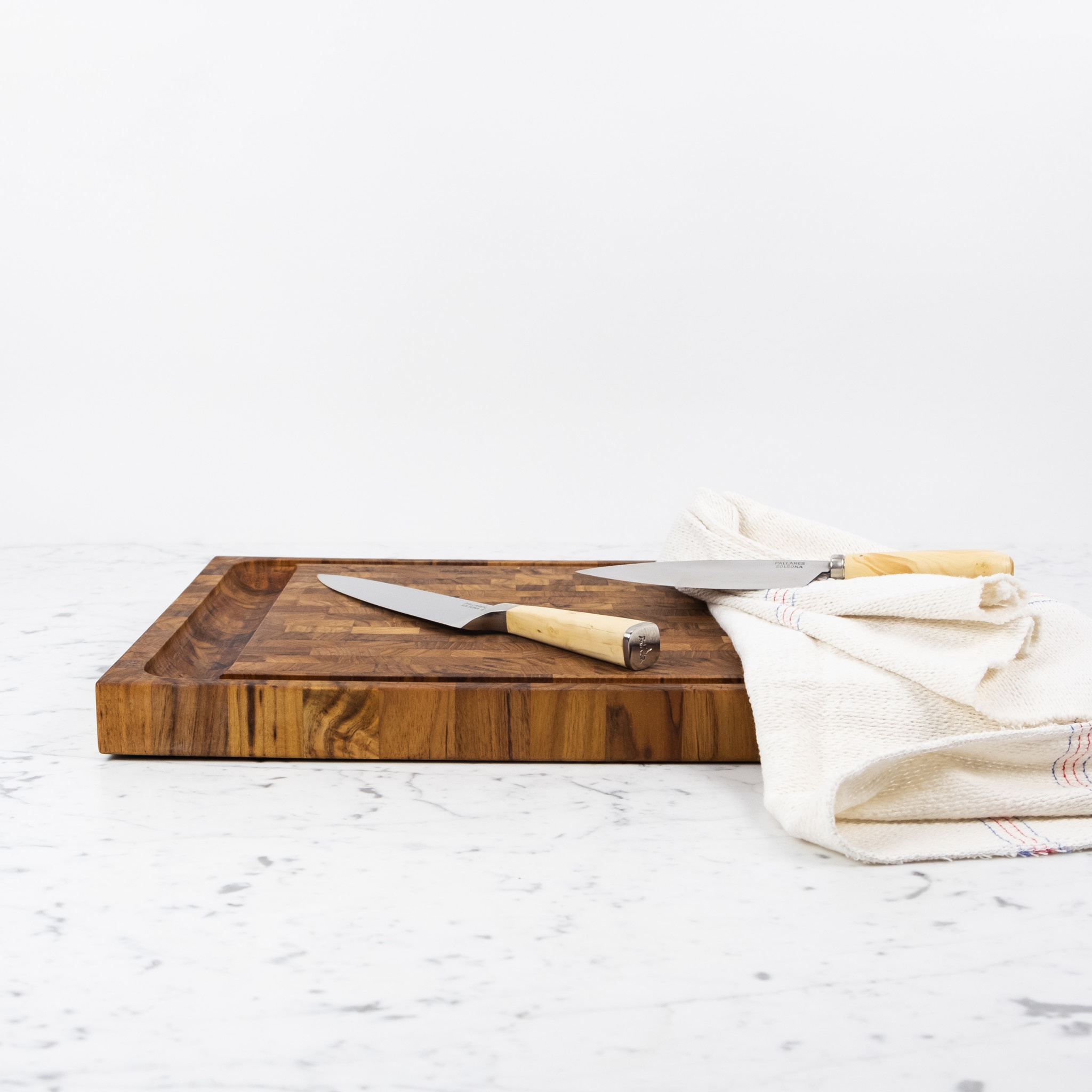 Skagerak Dania End Grain Cutting Board - Oiled Teak - 22 x 13.75"