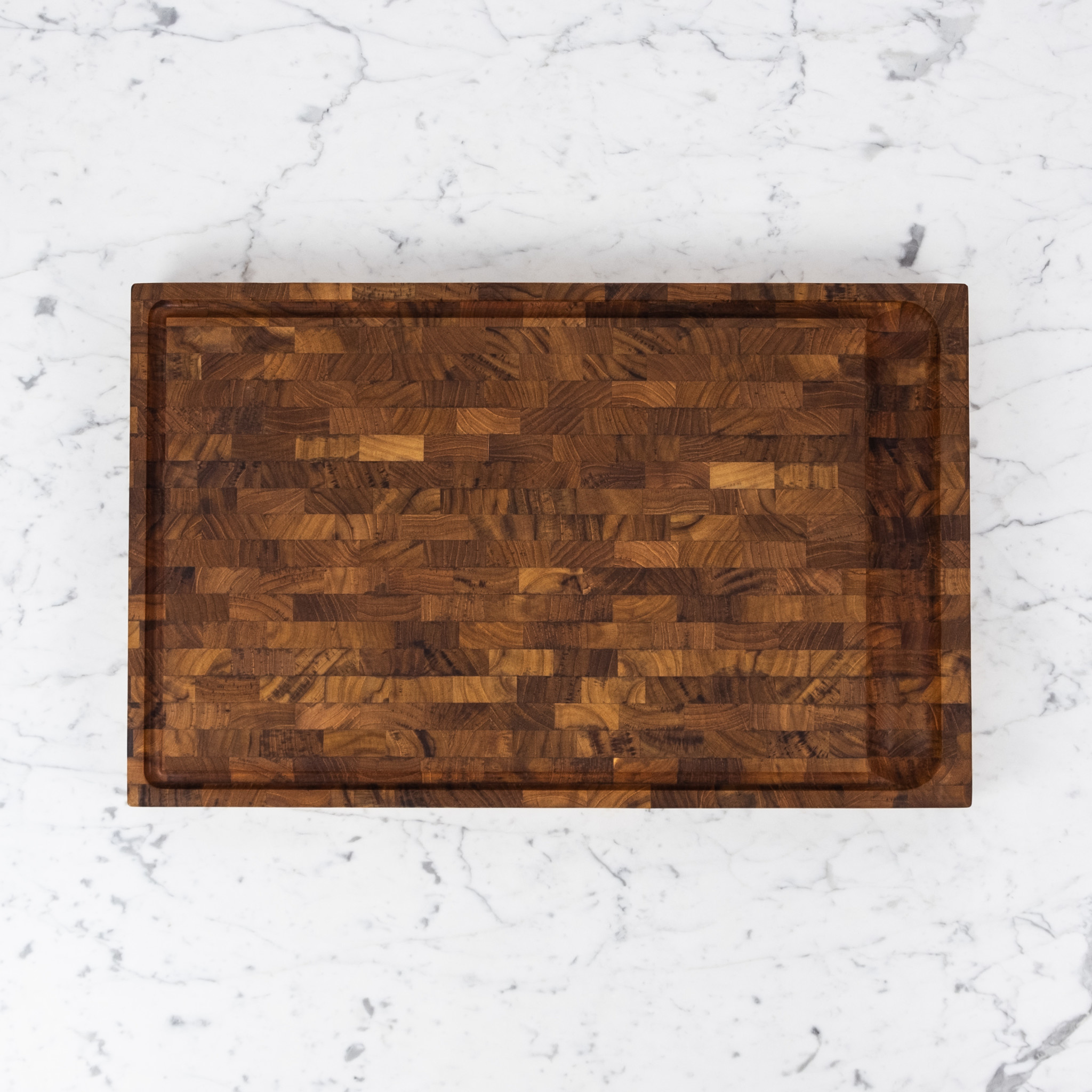Skagerak Dania End Grain Cutting Board - Oiled Teak - 22 x 13.75"