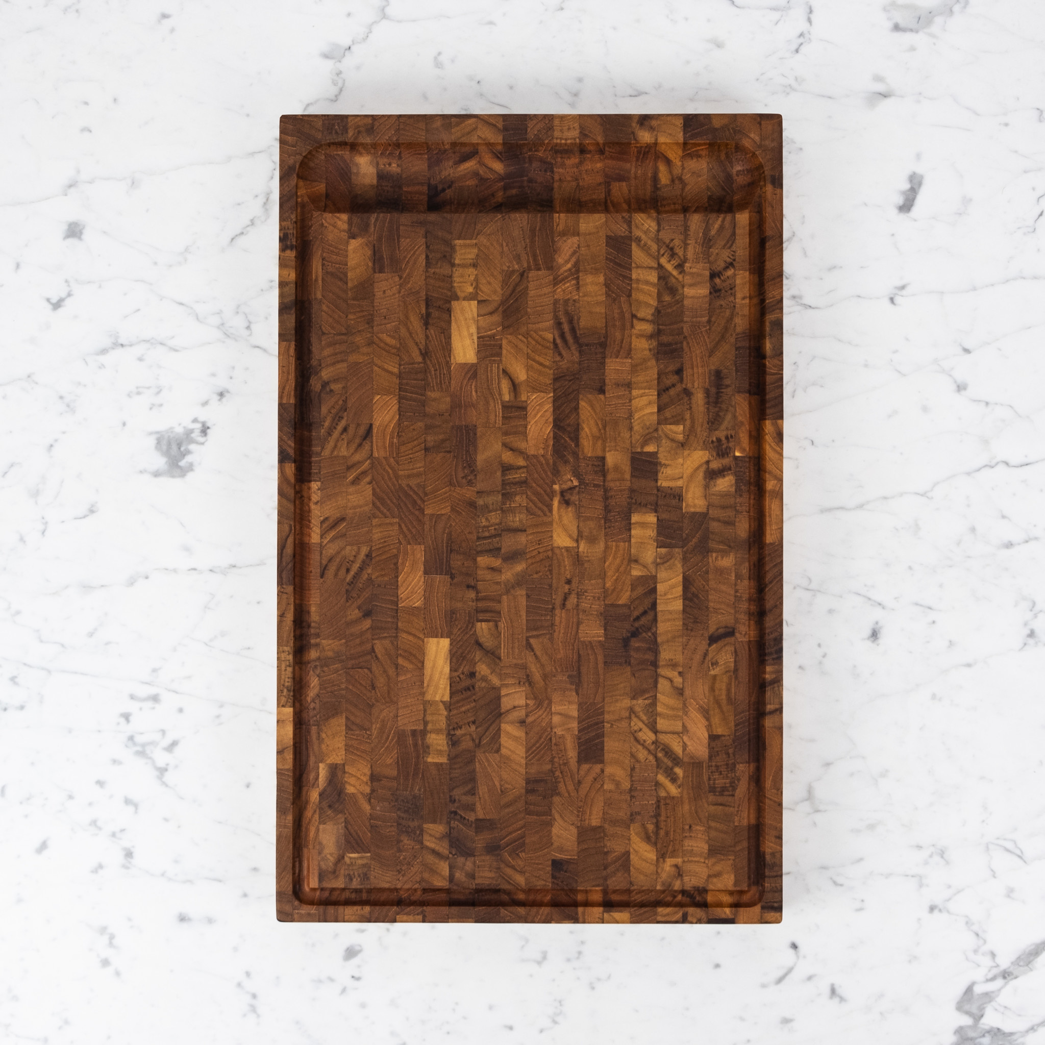 Skagerak Dania End Grain Cutting Board - Oiled Teak - 22 x 13.75"