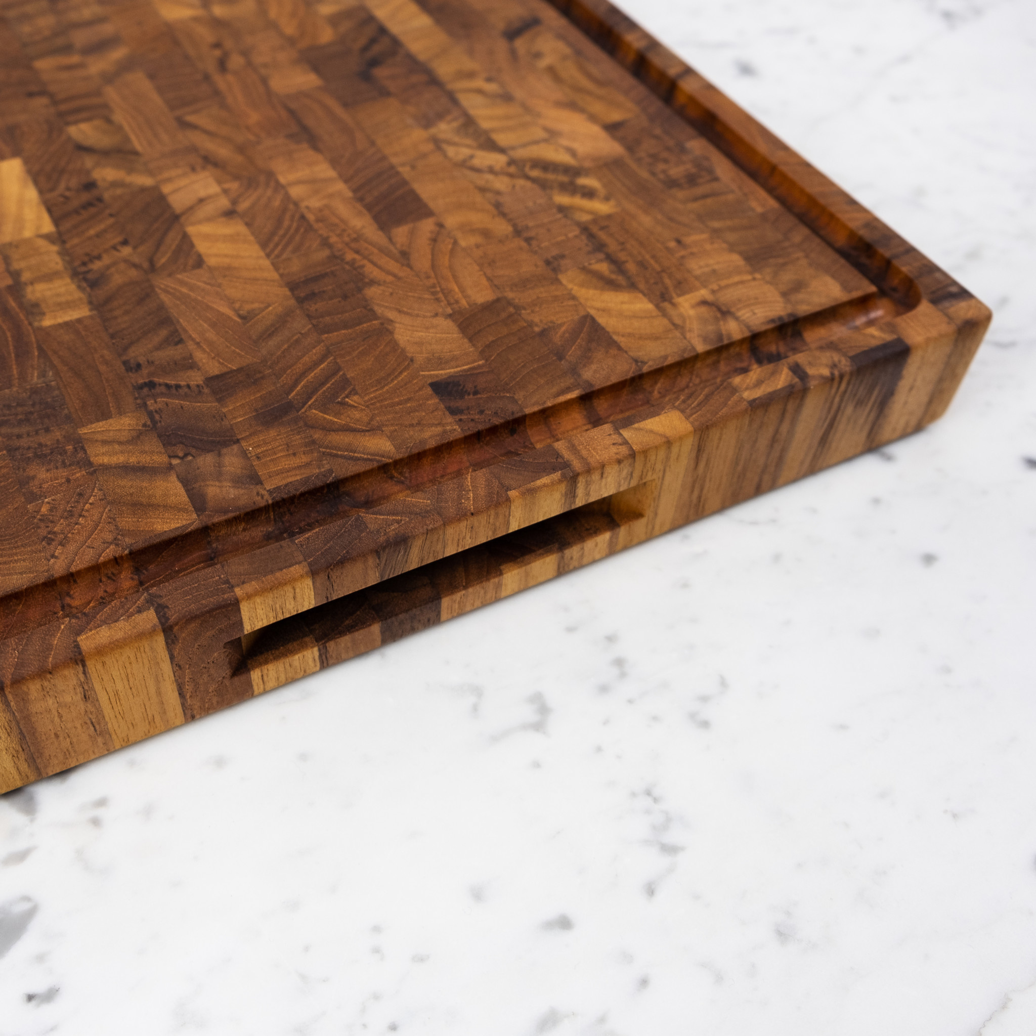 Skagerak Dania End Grain Cutting Board - Oiled Teak - 22 x 13.75"