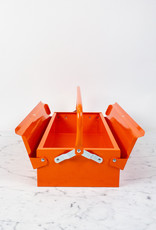 Metal Plus Italy Italian Single Layer Steel Tool Box - Orange