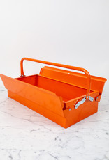 Metal Plus Italy Italian Single Layer Steel Tool Box - Orange