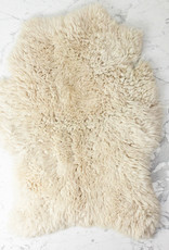 Natural White Rustic Sheepskin