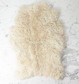 Natural White Rustic Sheepskin