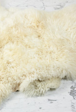 Natural White Rustic Sheepskin