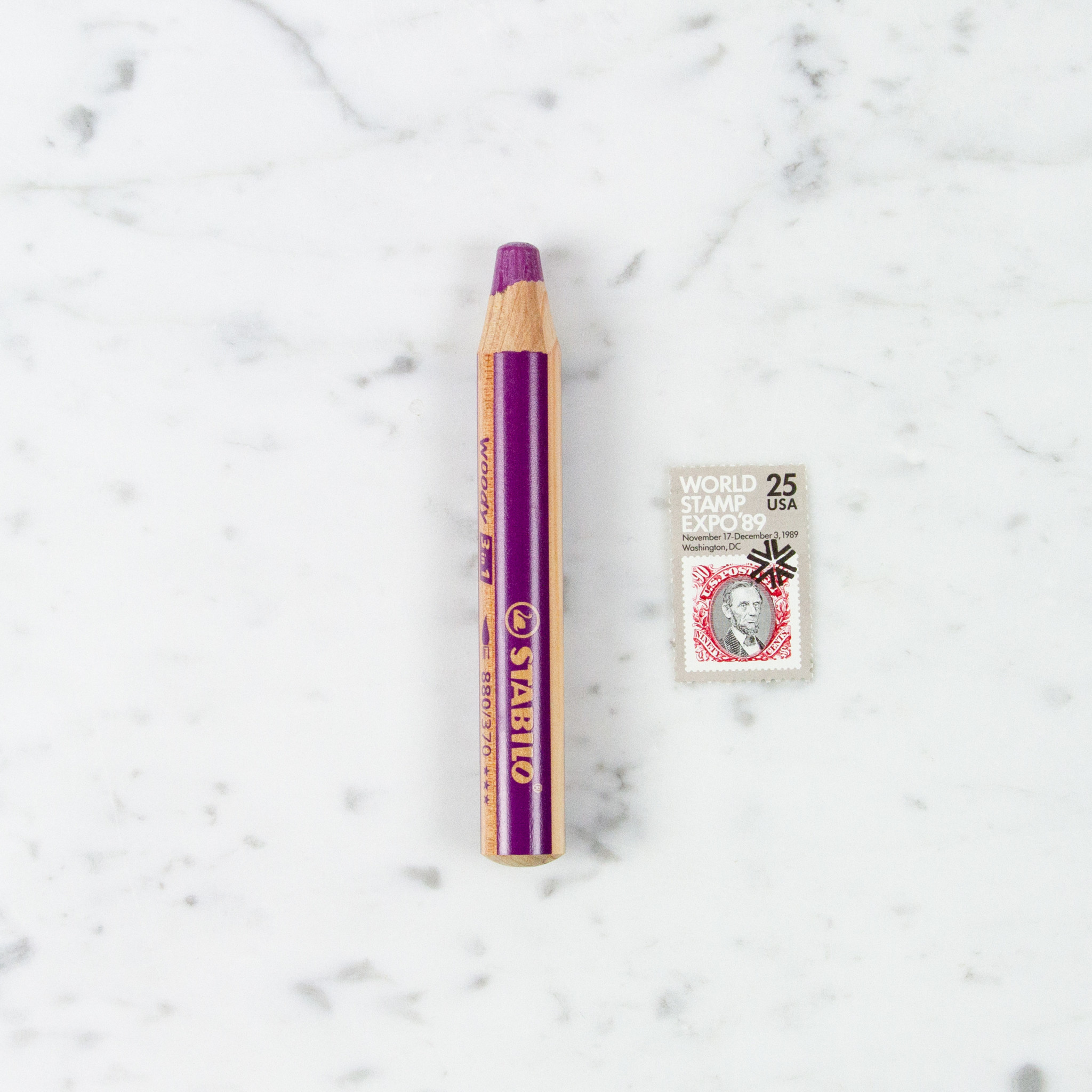 Stabilo Woody 3 in 1 Pencil - Bright Lilac #370
