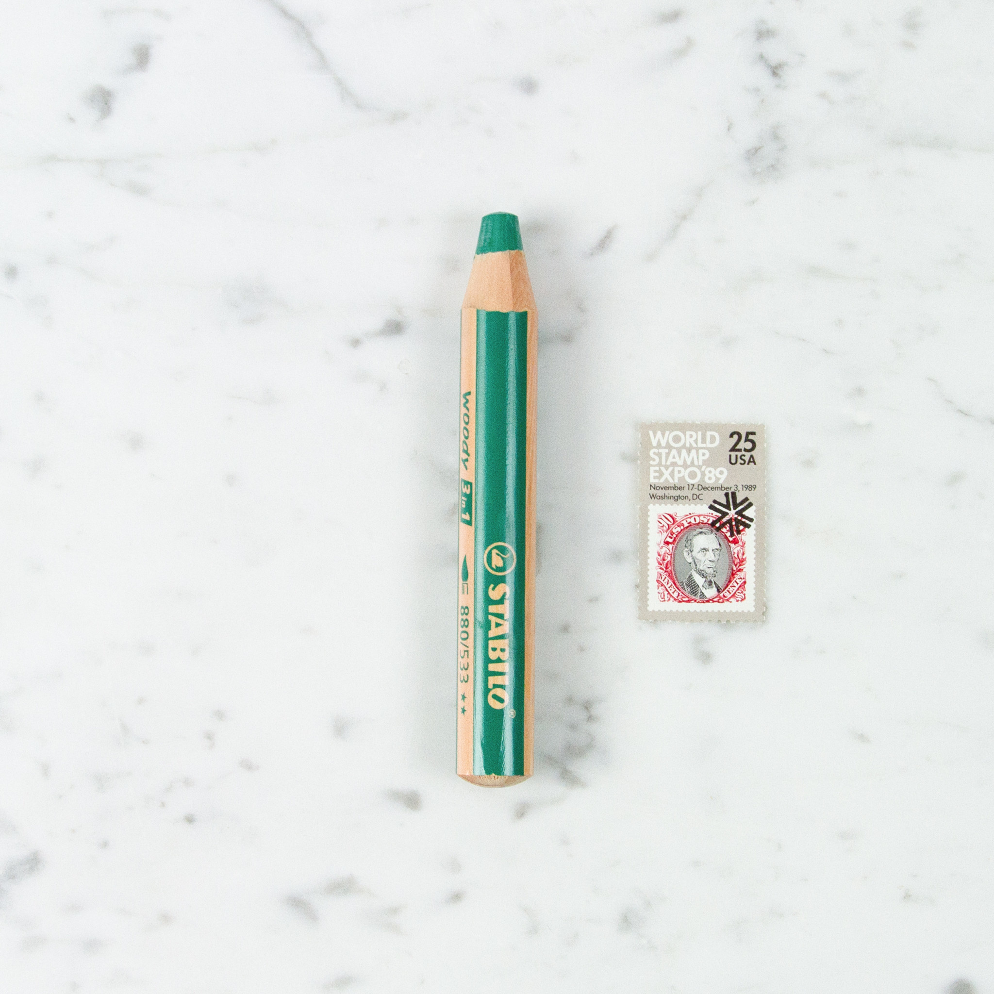 Stabilo Woody 3 in 1 Pencil - Dark Green #533