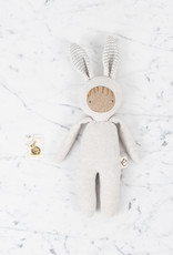 Ouistitine Petite Bebe in Bunny Suit - Light Grey Knit