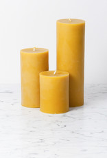 Large Beeswax Pillar Candle - 5.5"