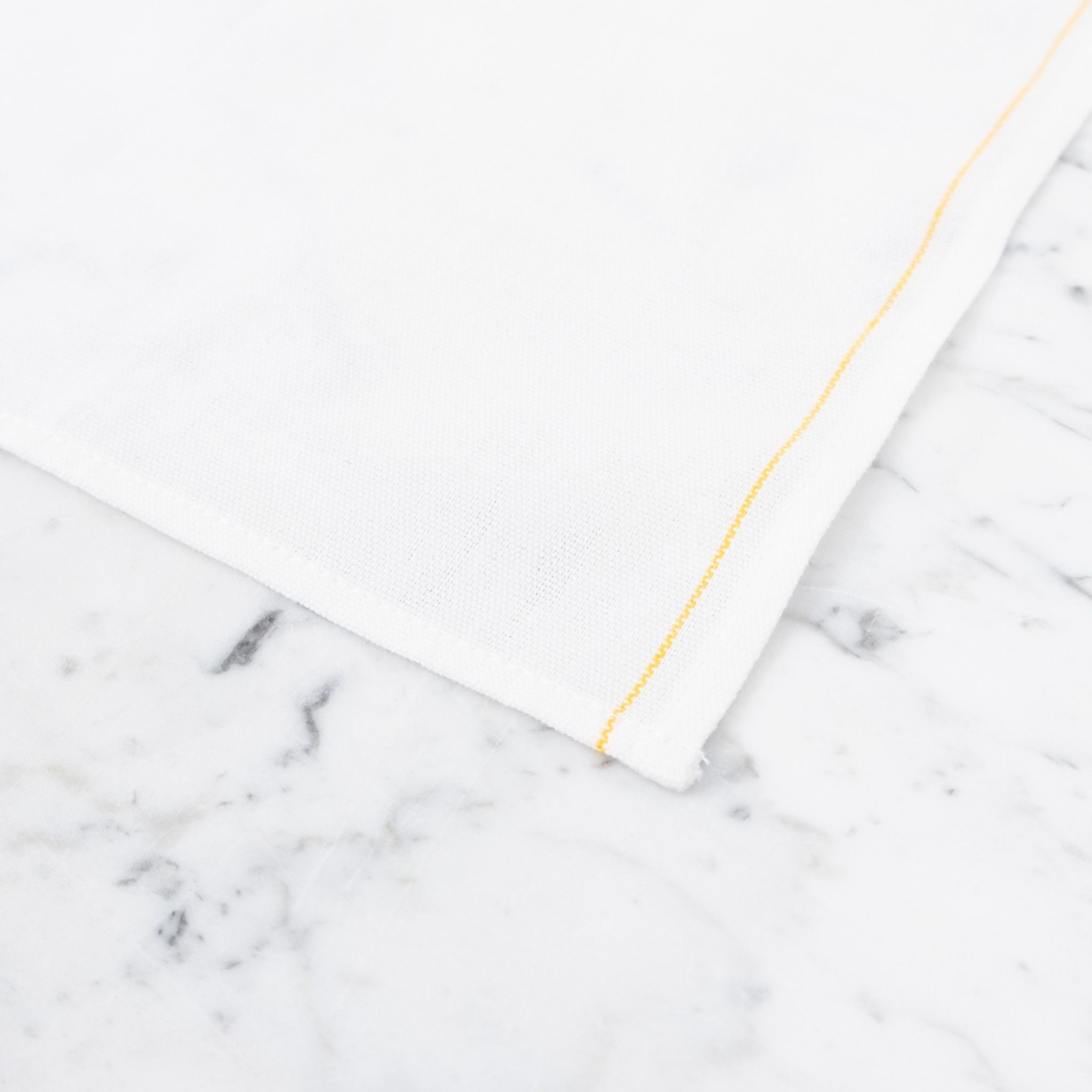 Pencil Stripe Napkin in Yellow - Fair Trade + Handwoven 9in