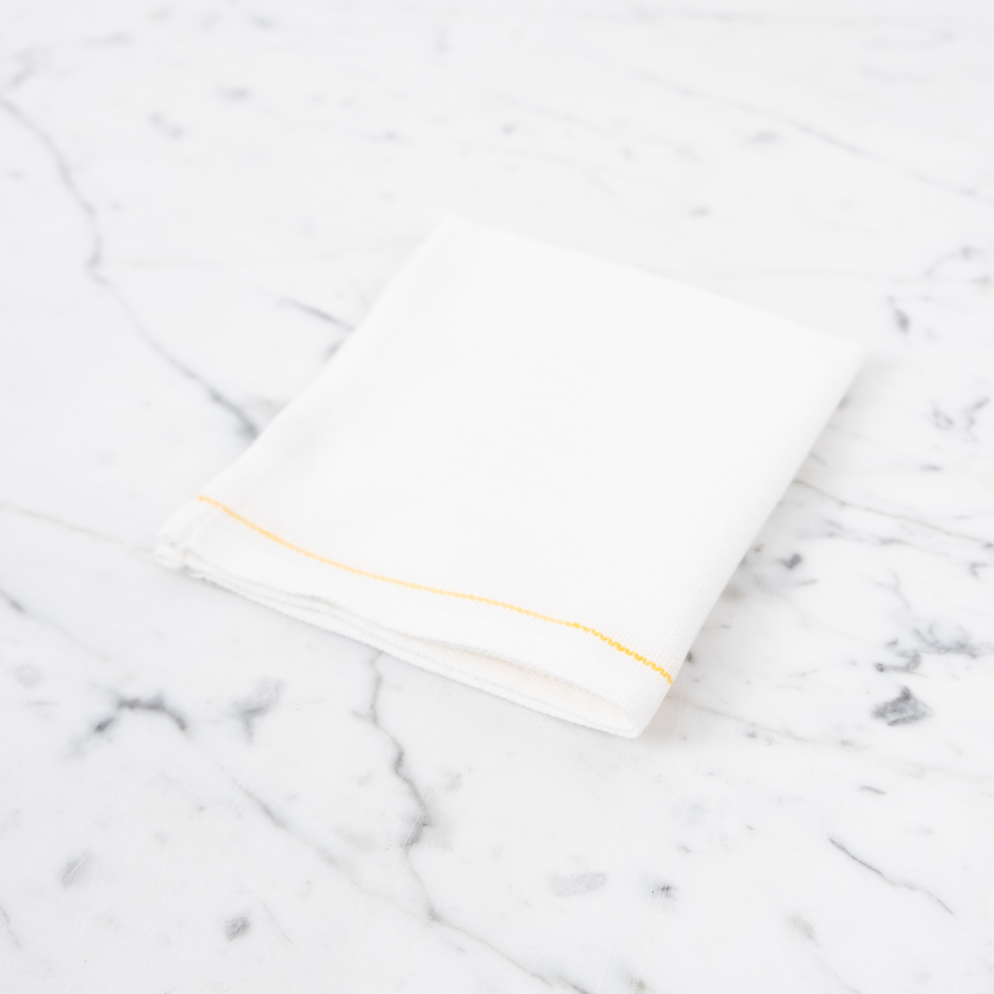 Pencil Stripe Napkin in Yellow - Fair Trade + Handwoven 9in