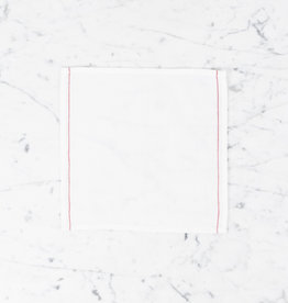 Pencil Stripe Napkin in Red