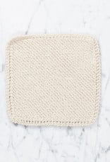 Hand Knit Scrubbing Square - Organic Cotton