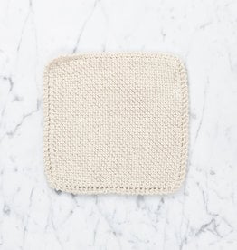 Hand Knit Organic Cotton Scrubbing Pad - Square - Individual