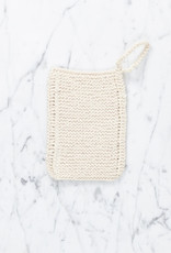 Hand Knit Organic Scrubbing Pad with Loop - Individual