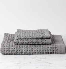 Japanese Lattice Waffle Towels - Grey