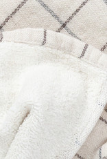 Japanese Grid Check Graph Towels - Earl Grey