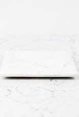 Square White Marble Tray - 10"