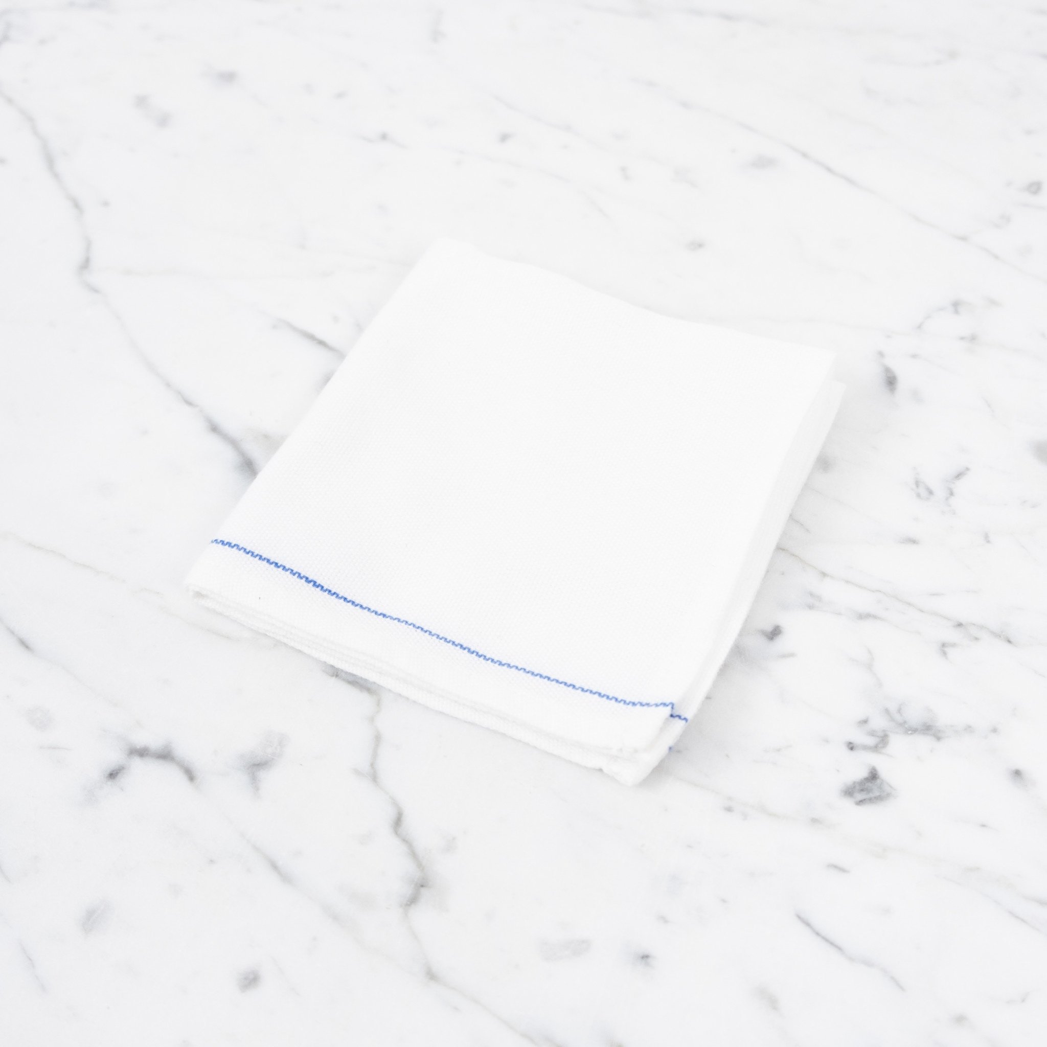 Pencil Stripe Napkin in Light Blue