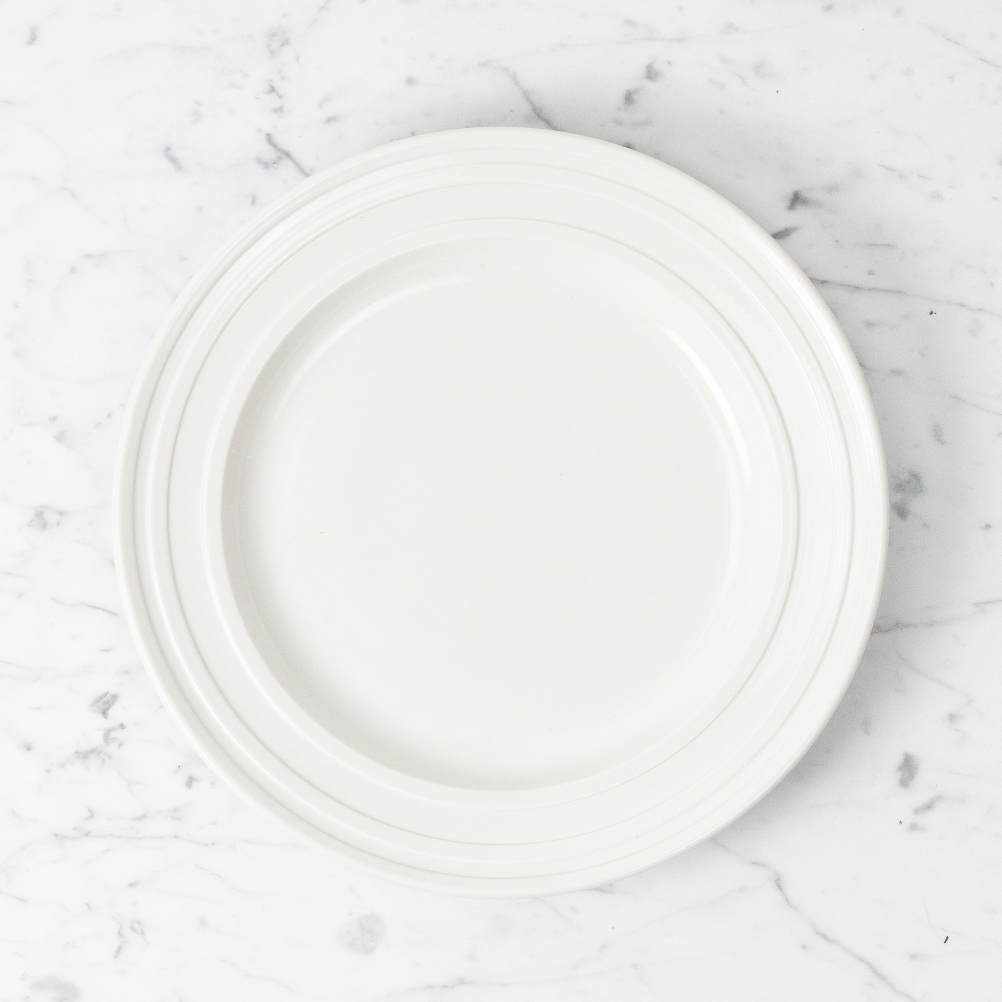 John Julian John Julian Porcelain Impressed Line Dinner Plate - 10.5"