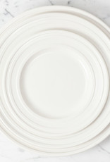 John Julian John Julian Plain Porcelain Large Dinner Plate - Impressed Line - 12"