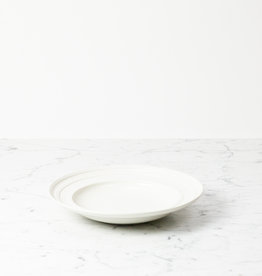 John Julian John Julian Porcelain Impressed Line Shallow Bowl - 9.75"