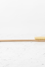 Beechwood Long Handle Bath Brush Oval With Handle - 20"