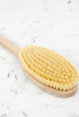 Beechwood Long Handle Bath Brush Oval With Handle - 20"