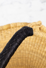 Bolga Baskets Natural Grass Bolga Shopper Basket with Handle - 15" x 18"