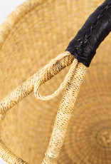 Bolga Baskets Natural Grass Bolga Shopper Basket with Handle - 15" x 18"