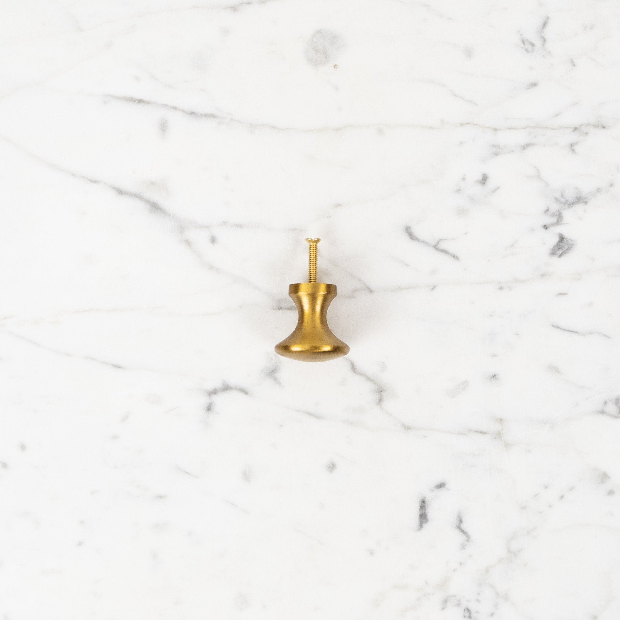 Brass Knob Drawer Pull Large 1.25" The Foundry Home Goods