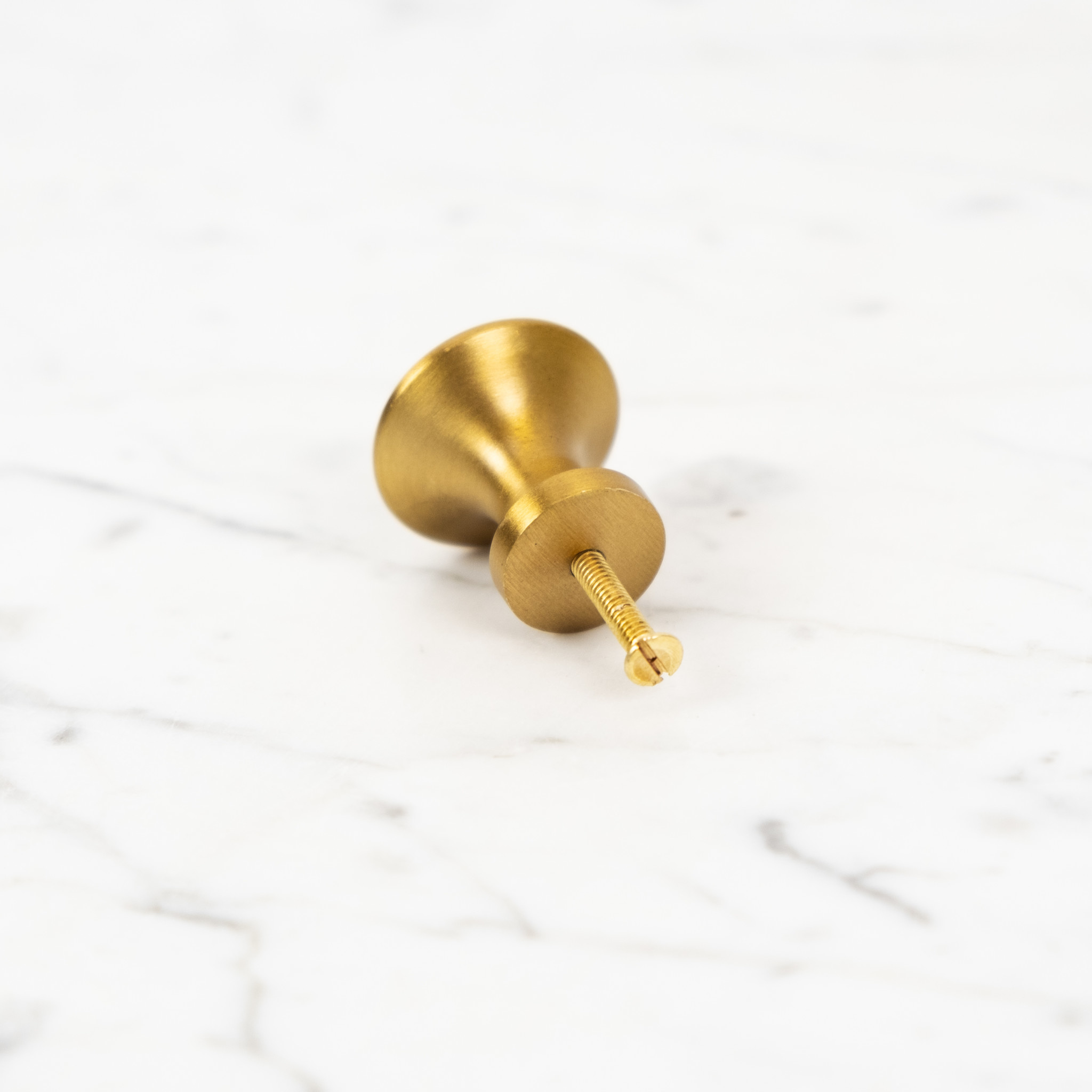 Brass Knob Drawer Pull - Large - 1.25"