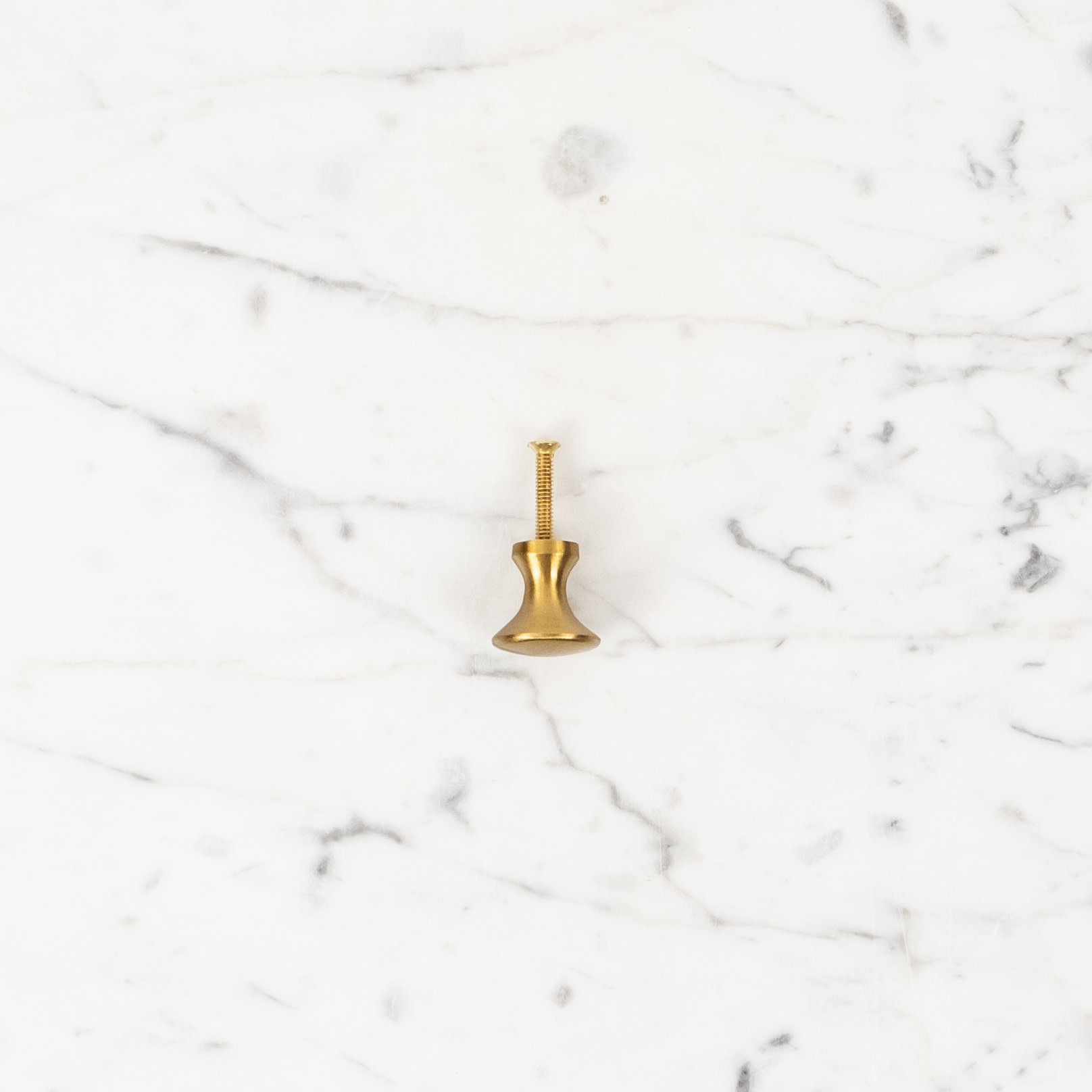 Brass Knob Drawer Pull - Small - 3/4"