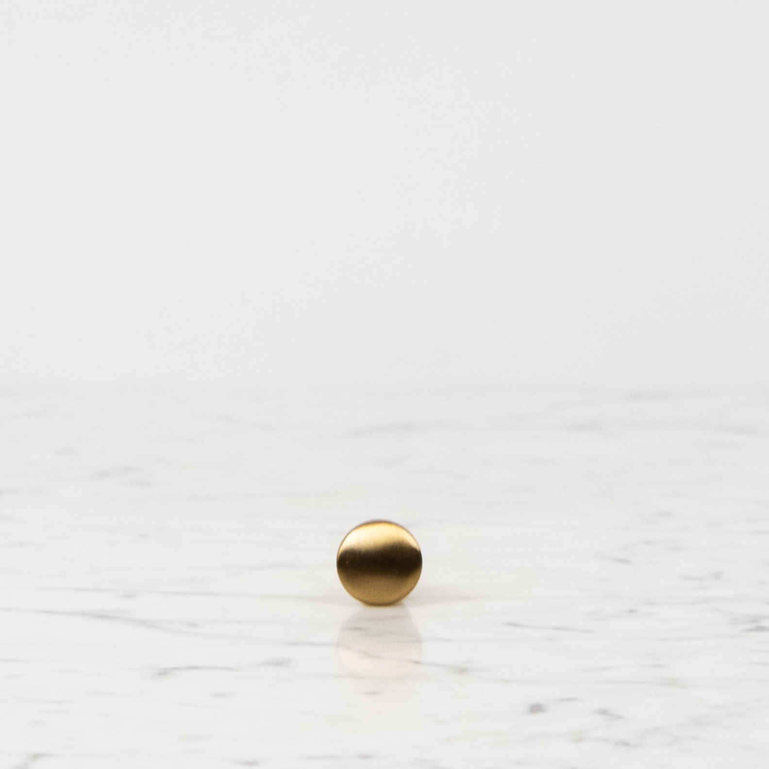 Brass Knob Drawer Pull - Small - 3/4"