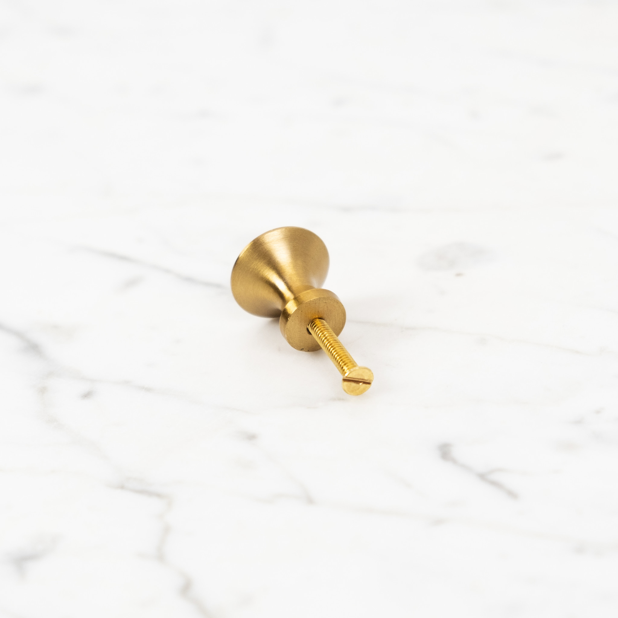 Brass Knob Drawer Pull - Small - 3/4"
