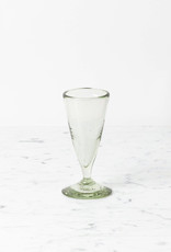 Handblown Mexican Recycled Mexican Cone Port Glass 6"