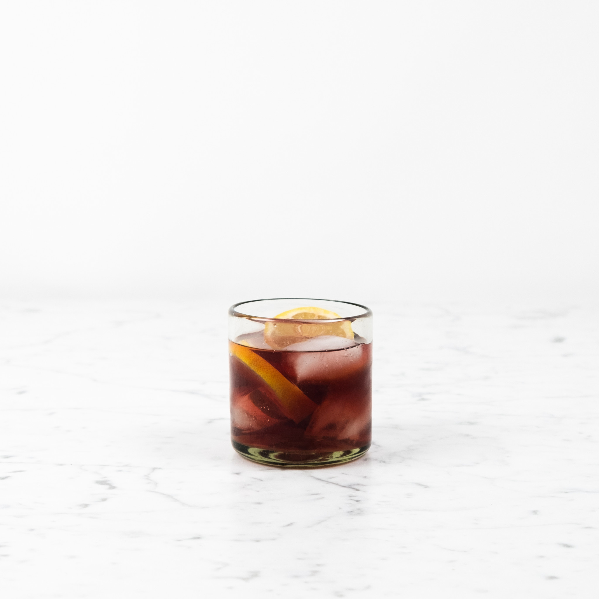 Handblown Mexican Recycled Straight Lowball Rock Glass 12oz