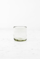 Handblown Mexican Recycled Straight Sided Rock Glass 12oz
