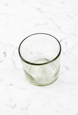 Handblown Mexican Recycled Straight Sided Rock Glass 12oz