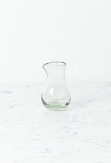 Handblown Recycled Mexican Glass Small Penguino Pitcher 4oz