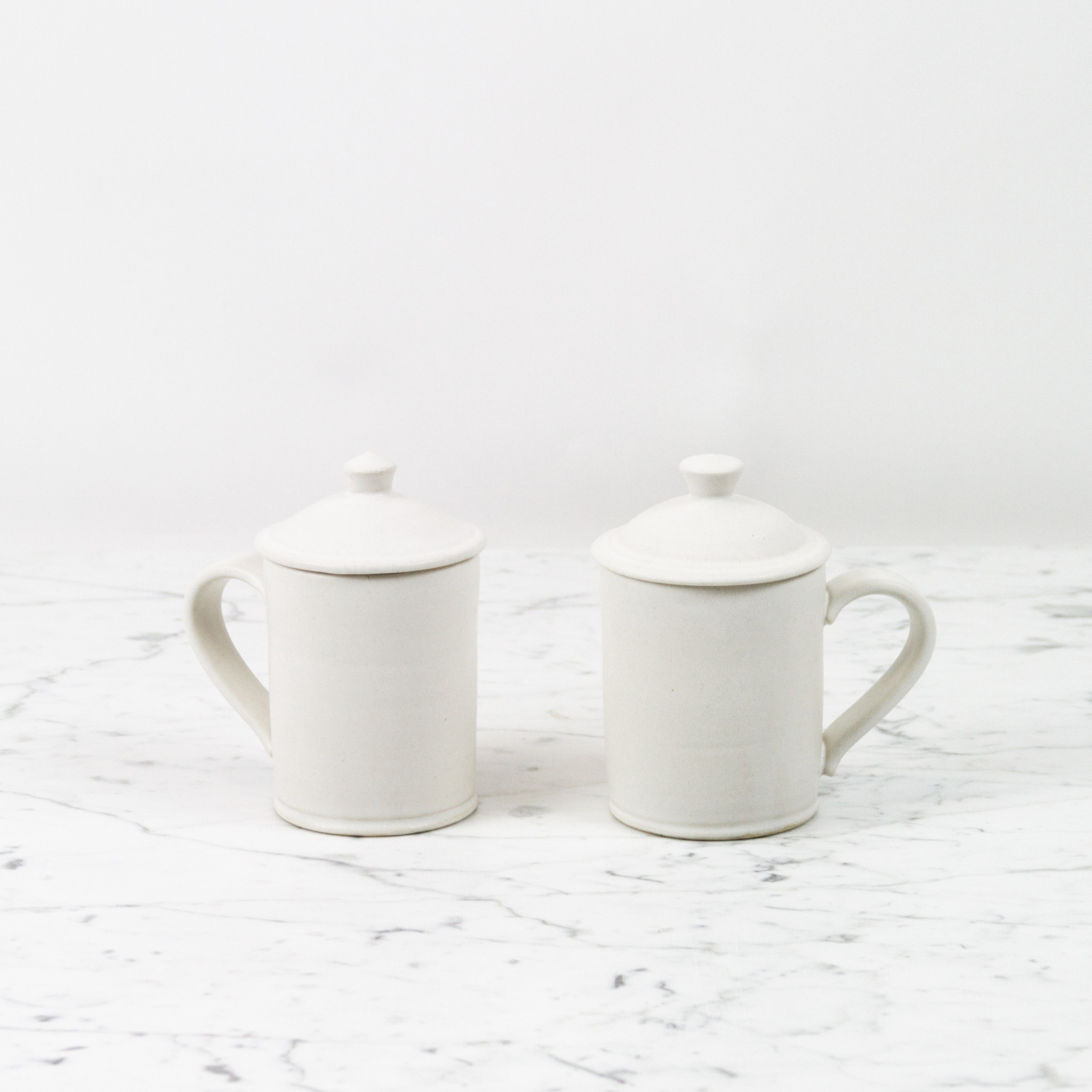 John Julian Porcelain Full Glaze Simple Mug Plain - The Foundry Home Goods