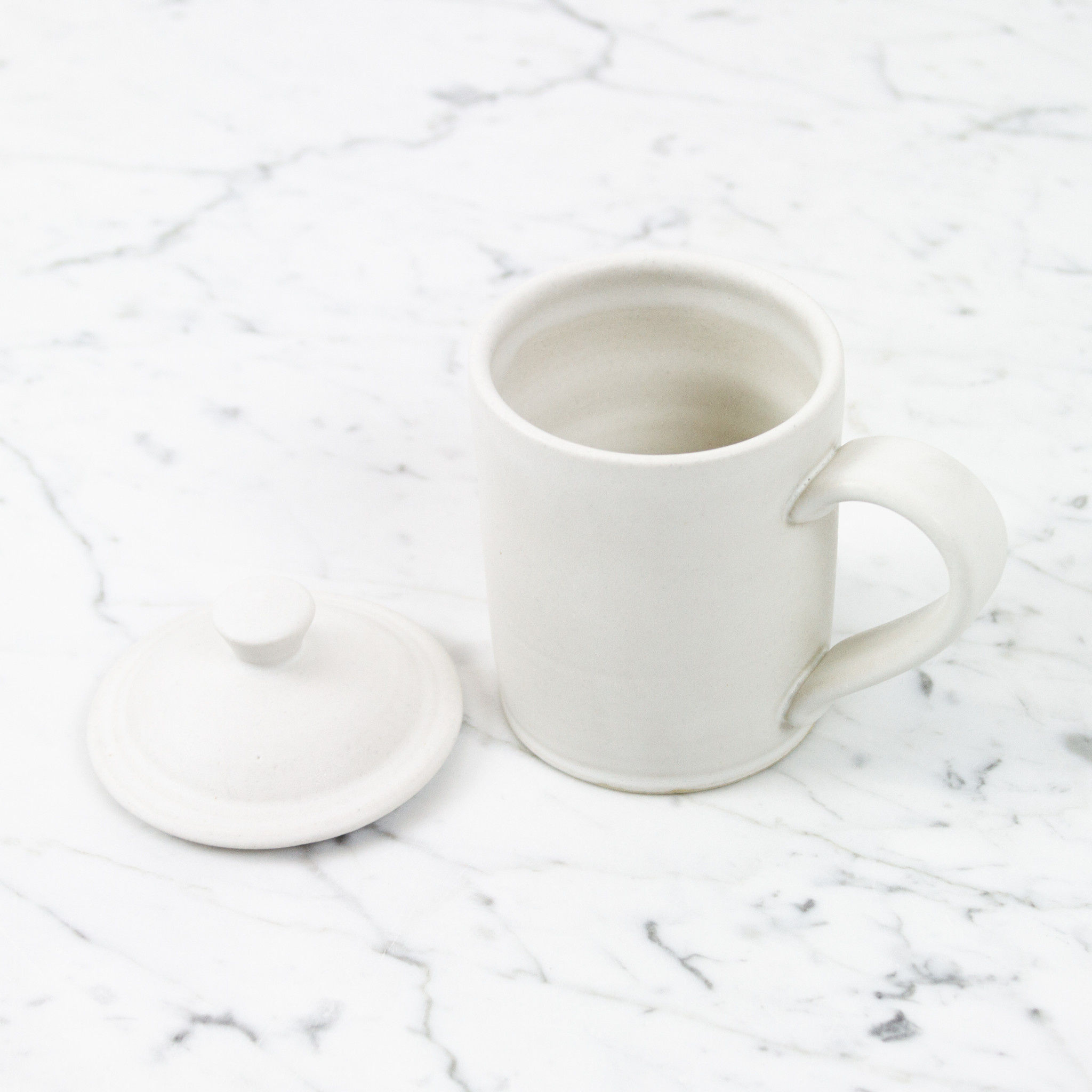 John Julian Porcelain Full Glaze Simple Mug Plain - The Foundry Home Goods