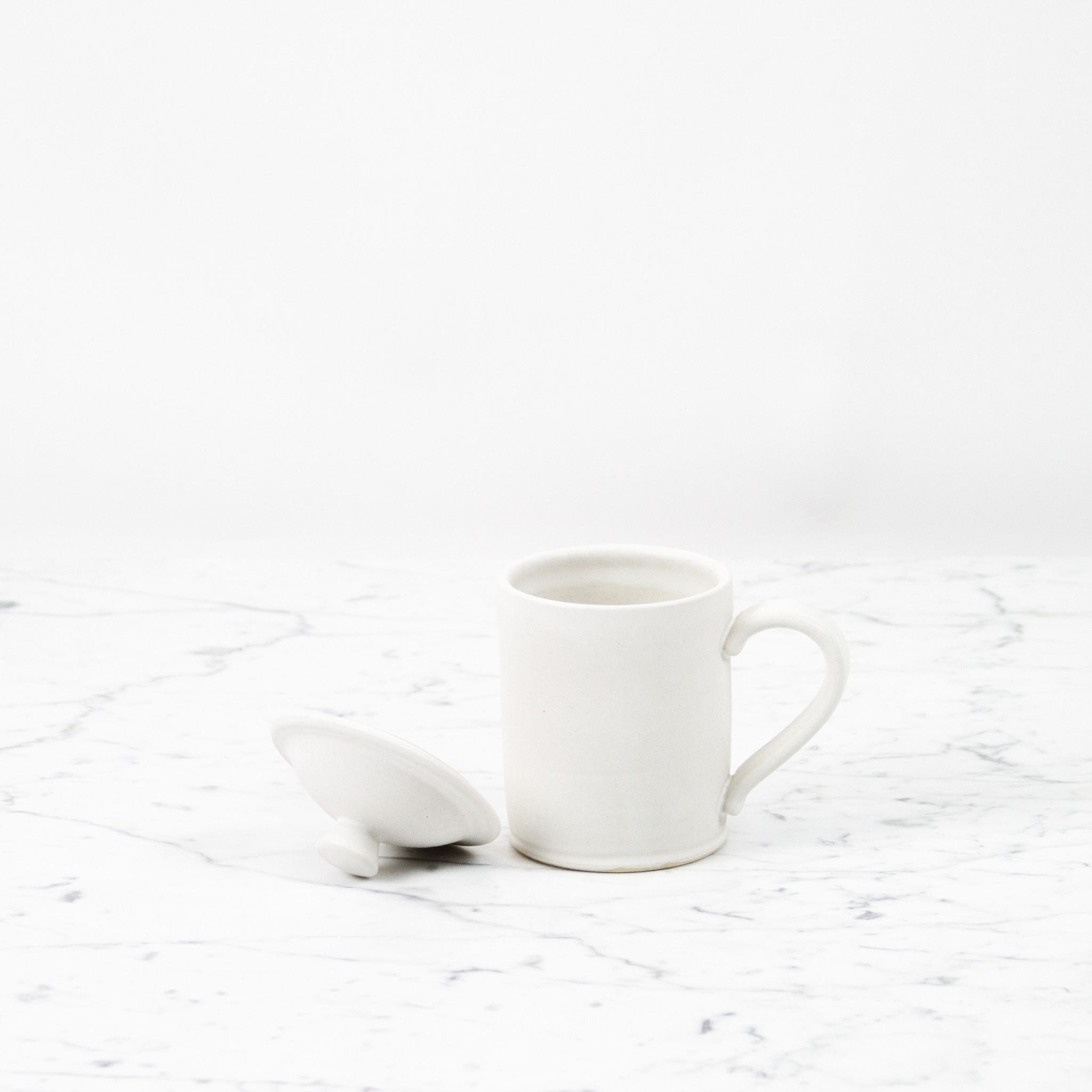 John Julian Porcelain Full Glaze Simple Mug Plain - The Foundry Home Goods