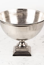 Large Nickel Champagne Bucket or Planter - Square Foot - 15 x 17"