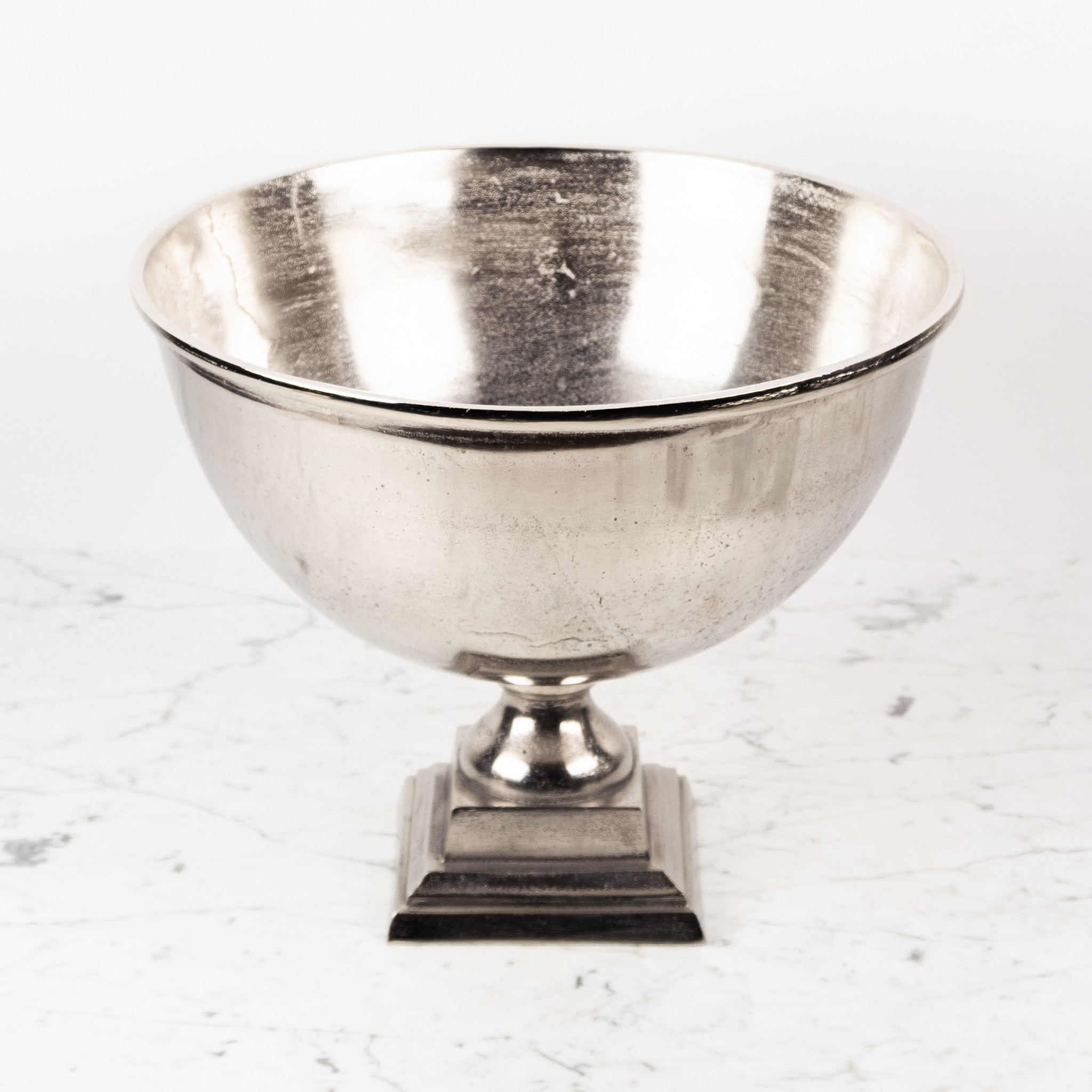 Large Nickel Champagne Bucket or Planter - Square Foot - 15 x 17"