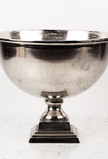Large Nickel Champagne Bucket or Planter - Square Foot - 15 x 17"