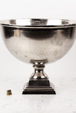 Large Nickel Champagne Bucket or Planter - Square Foot - 15 x 17"