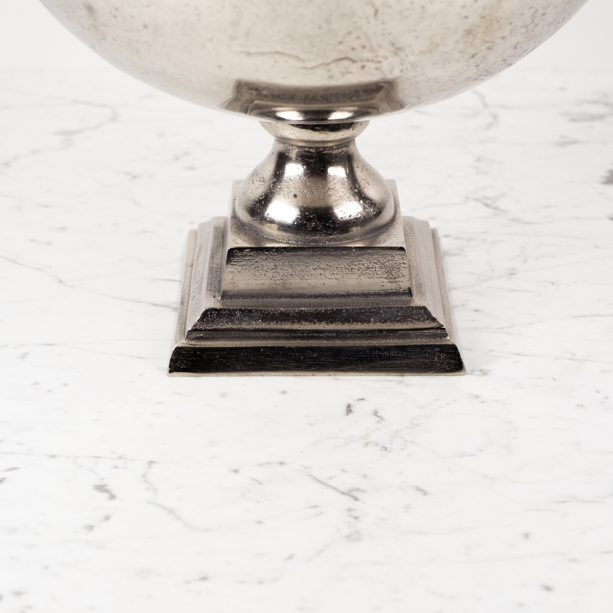 Large Nickel Champagne Bucket or Planter - Square Foot - 15 x 17"