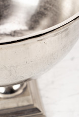 Large Nickel Champagne Bucket or Planter - Square Foot - 15 x 17"